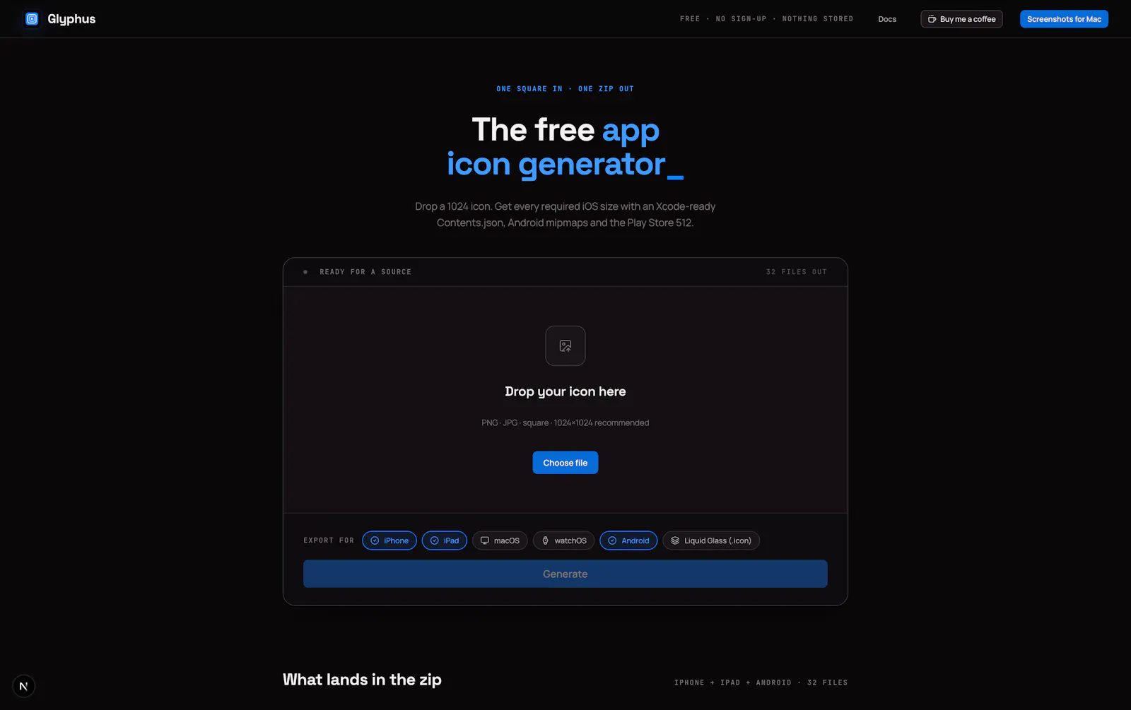 Glyphus screenshot 1
