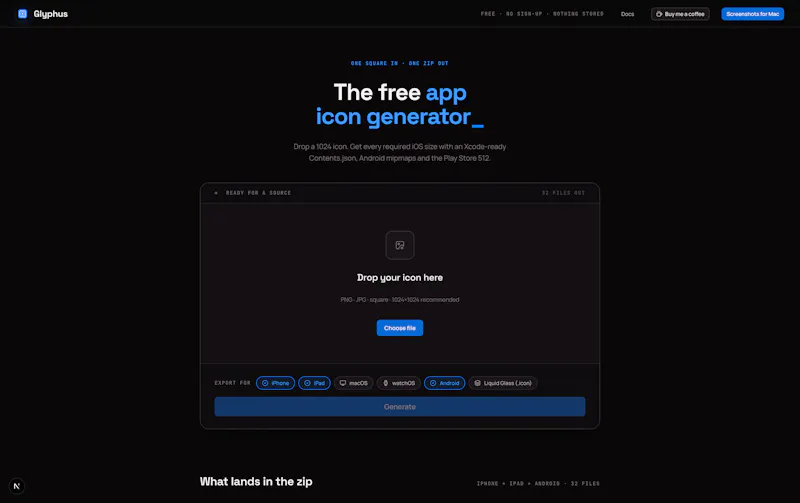 Glyphus screenshot 1