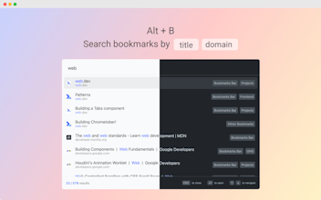Bookmarks palette gallery image