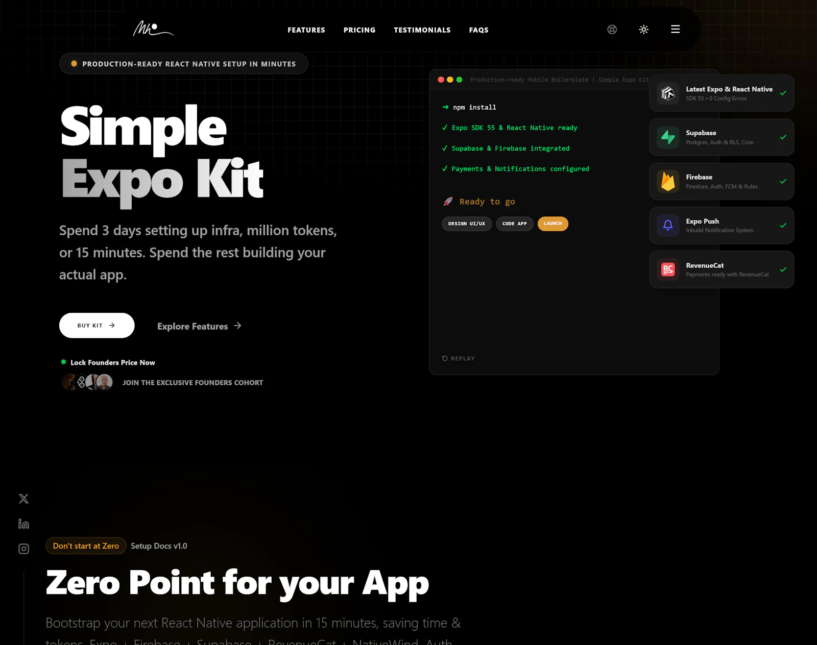 Simple Expo Kit - React Native Starter screenshot 1