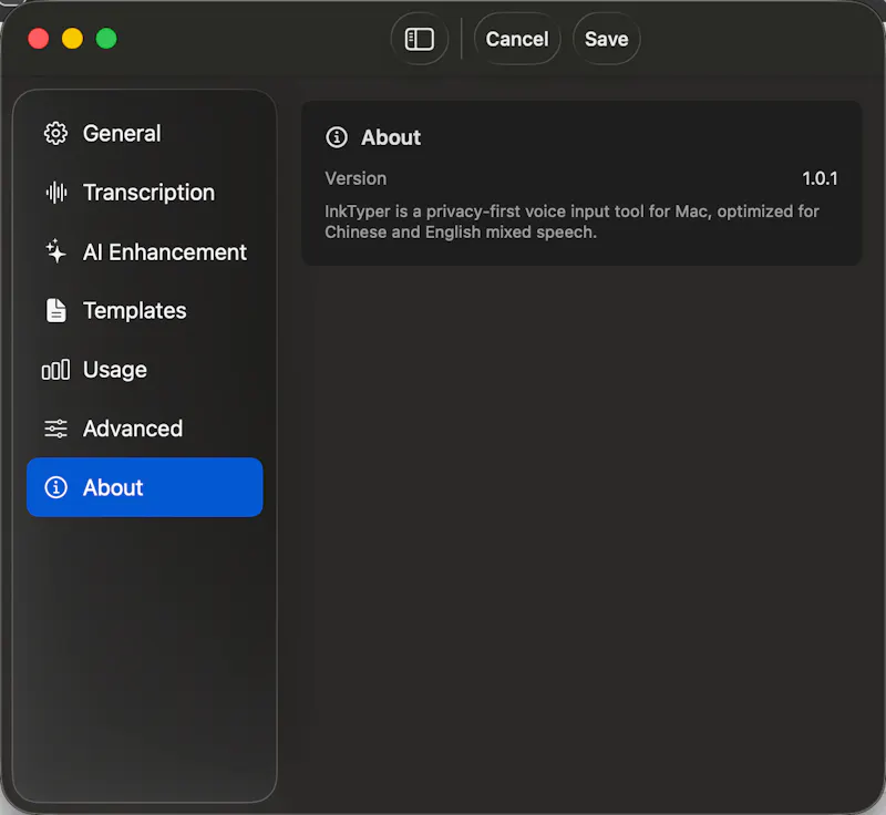 Inktyper screenshot 3