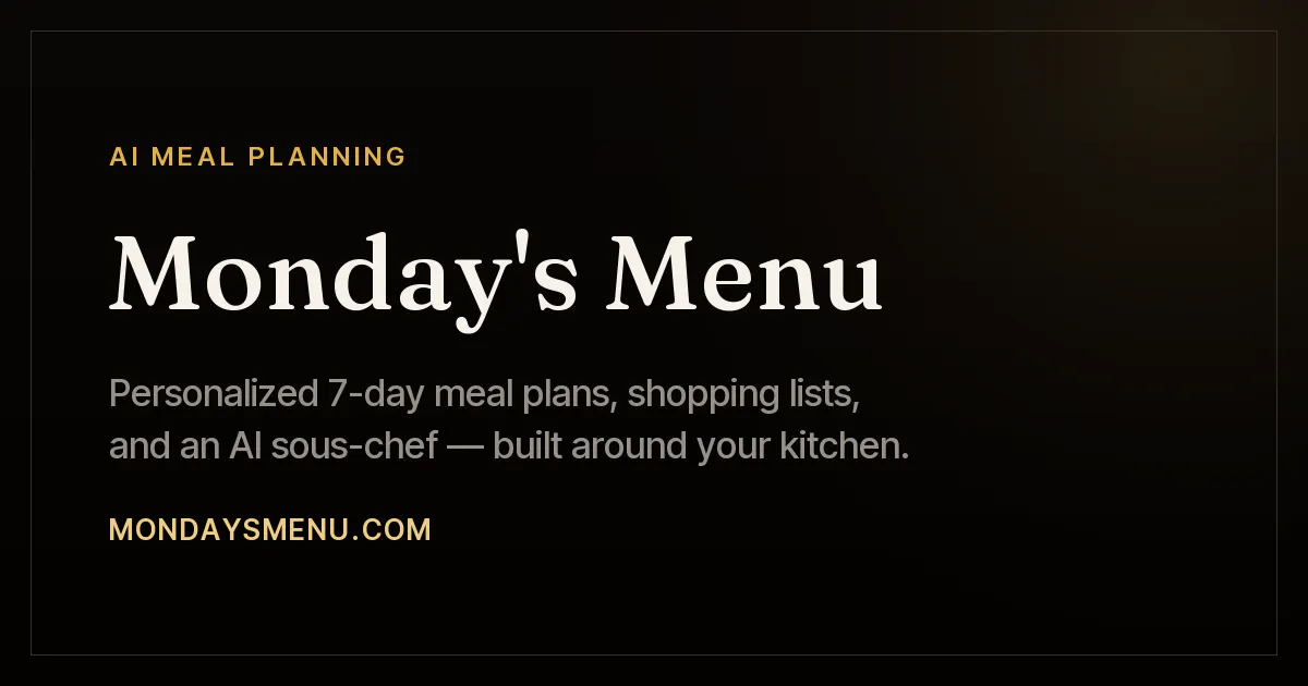 Monday's Menu gallery image