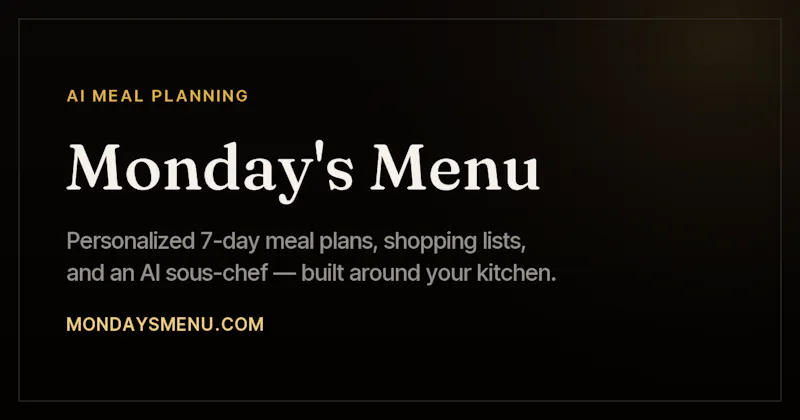 Monday's Menu screenshot 1