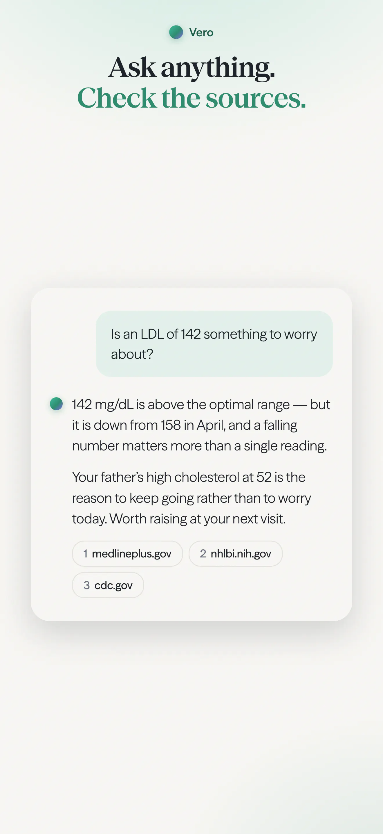 Vero: AI Health Assistant gallery image