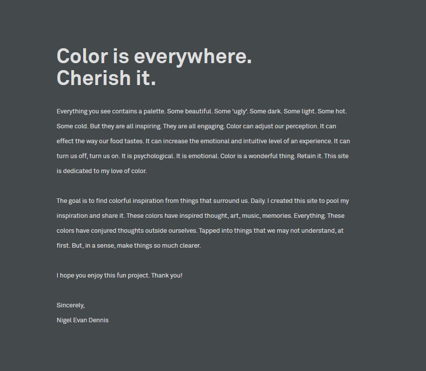 THE DAY'S COLOR gallery image