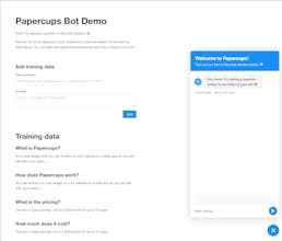 Papercups FAQ Bot gallery image