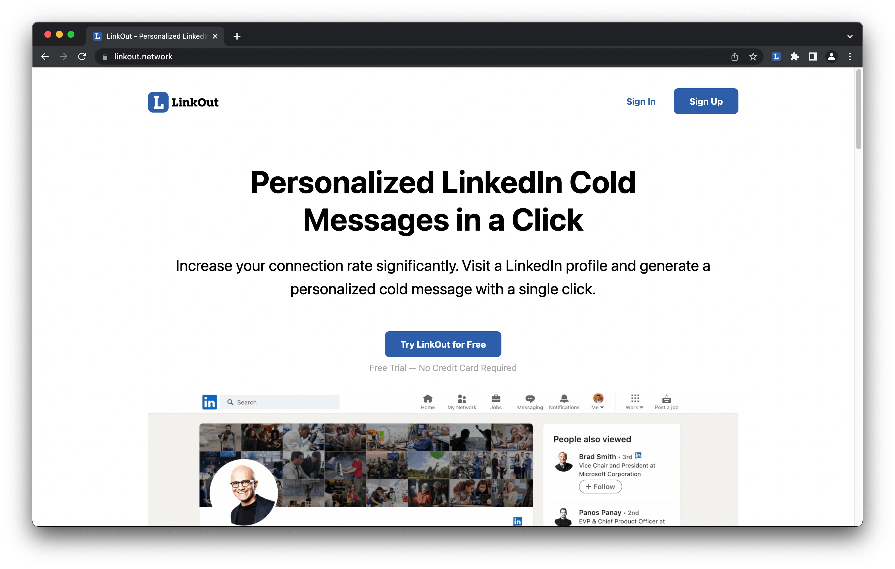 LinkOut - Personalized LinkedIn Messages media 2