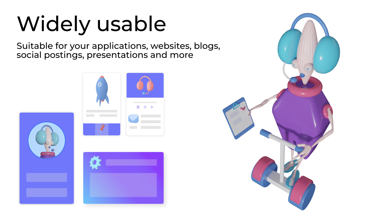 FATICONS 3D customisable icons for Figma gallery image