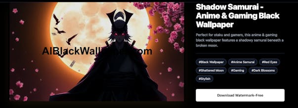 AI Black Wallpaper gallery image