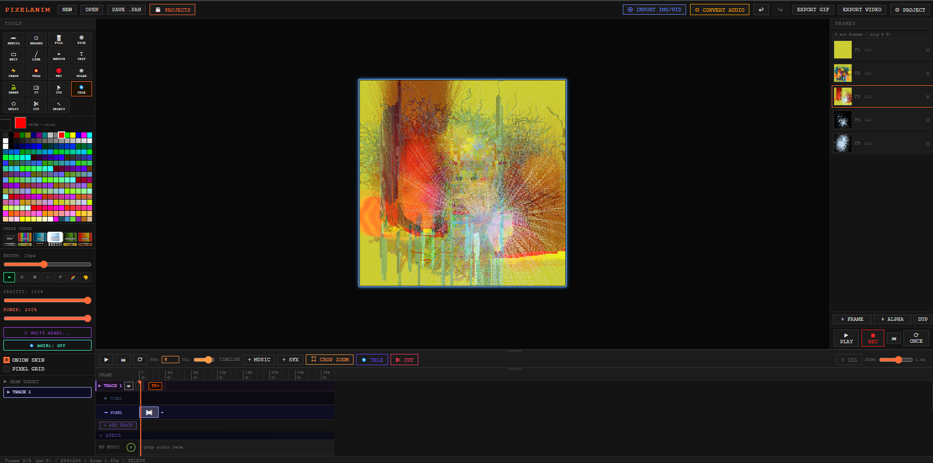 OldSchool Video and image edit. JS HTML5 gallery image
