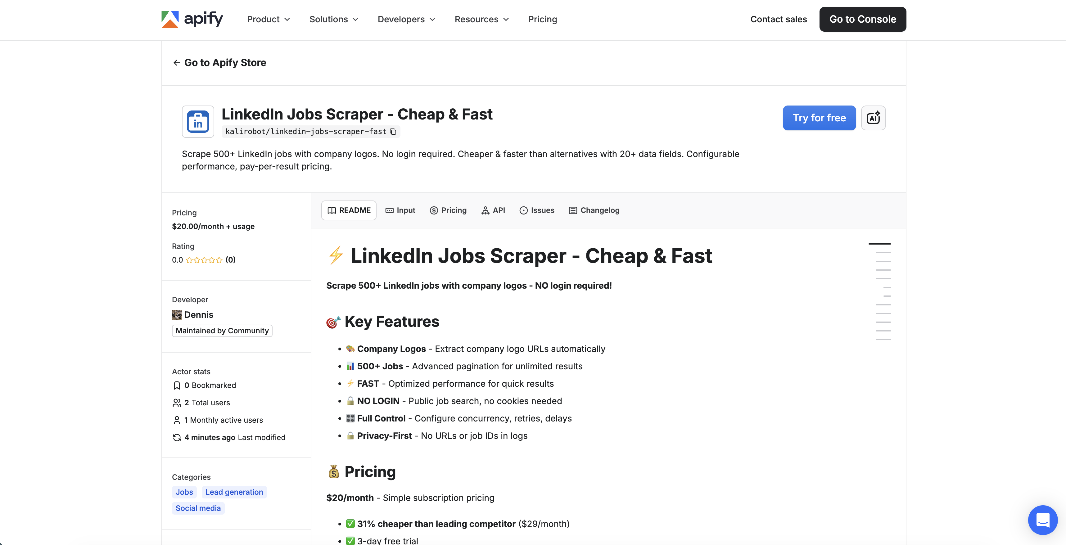 LinkedIn Jobs Scraper - Cheap & Fast gallery image