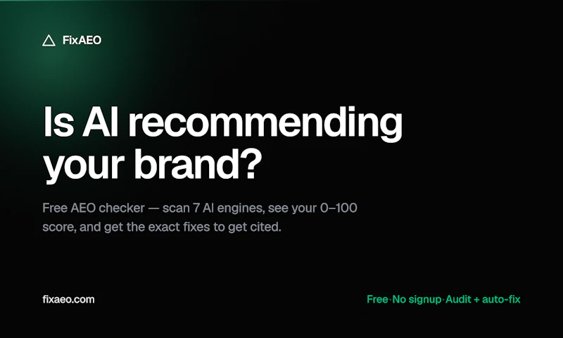 FixAEO screenshot 1
