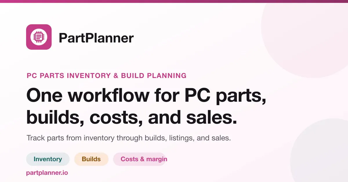 PartPlanner gallery image