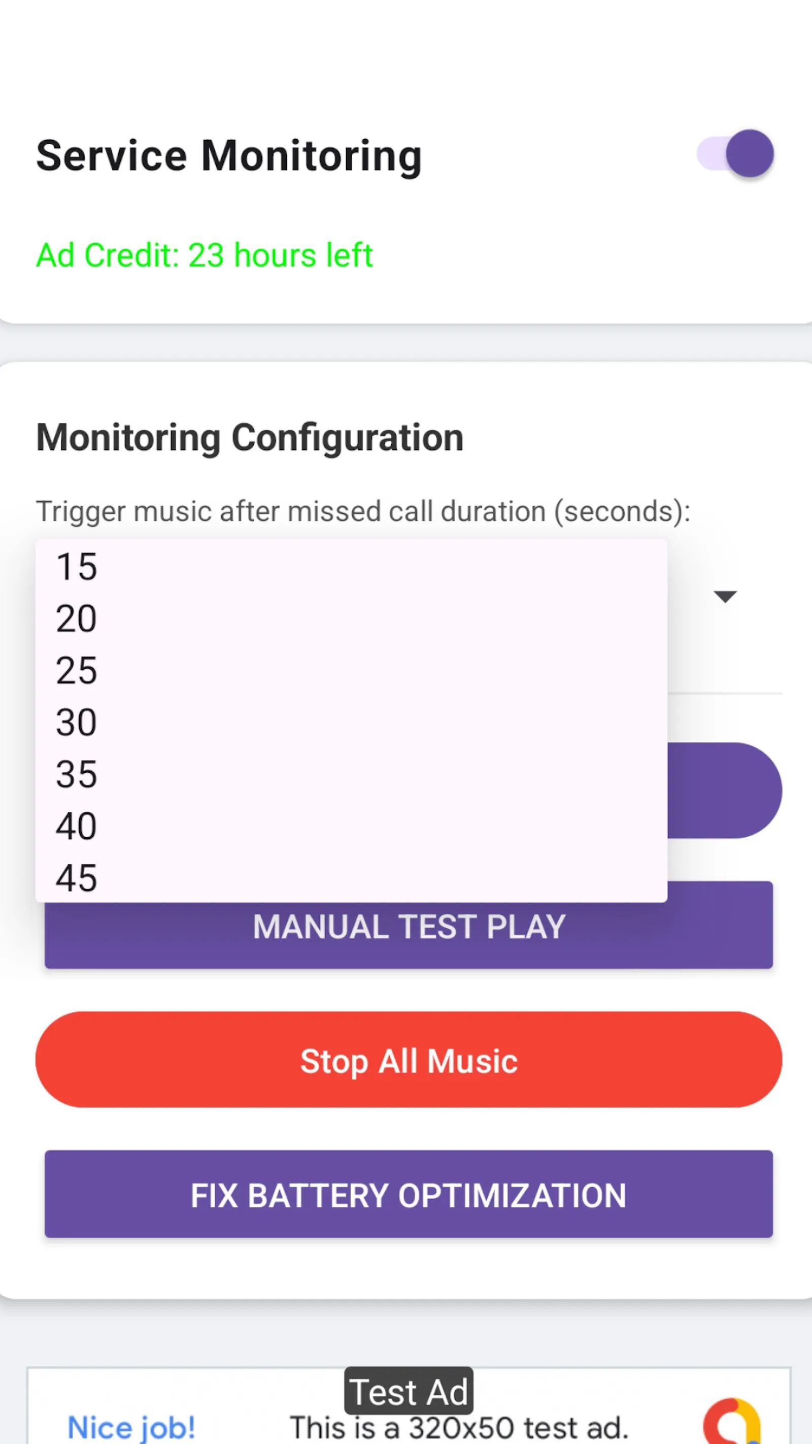 KeepRinging:Missed call Alert screenshot 3