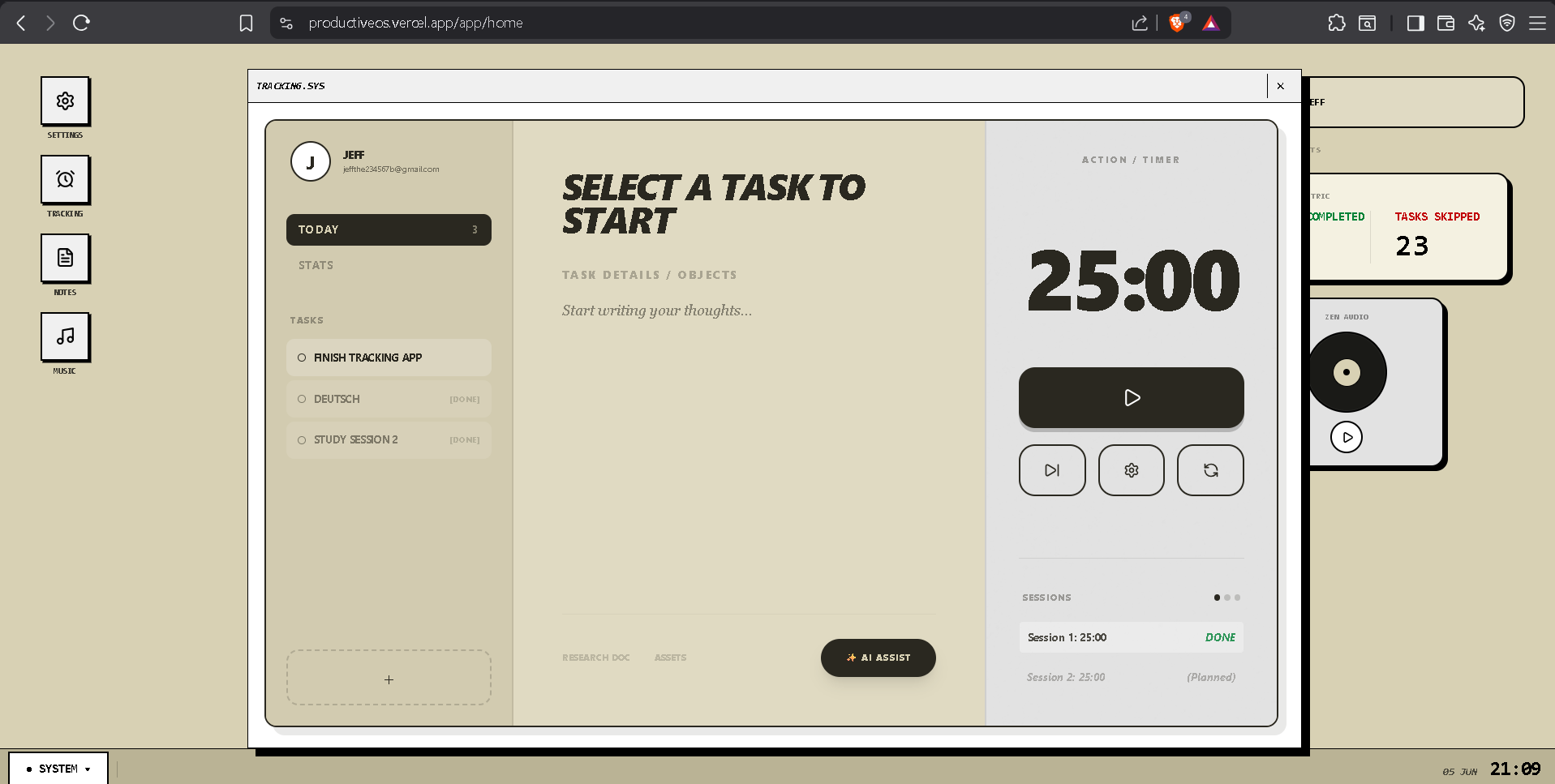 Productive OS -  gallery image