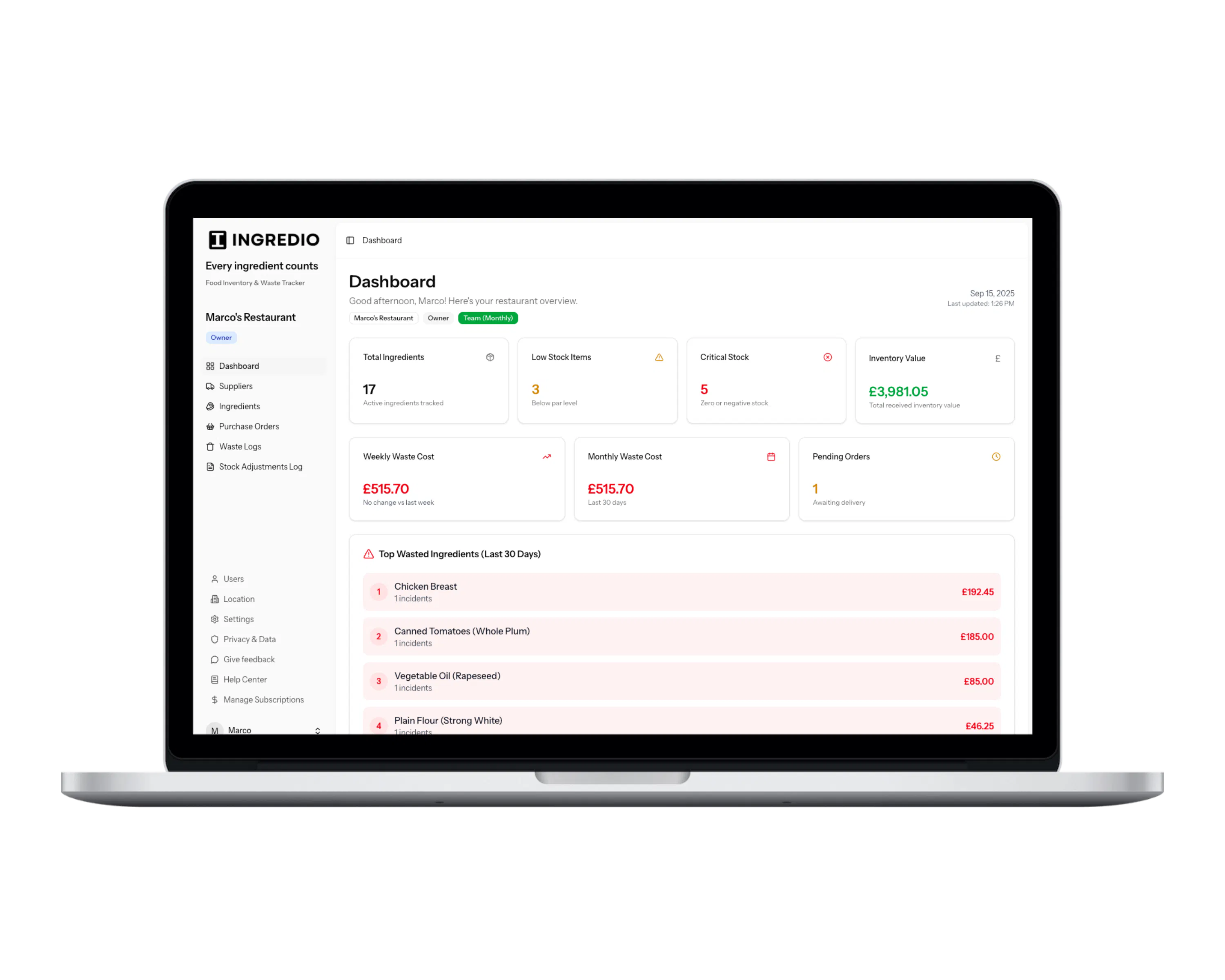 Ingredio: Food Inventory & Waste Tracker gallery image