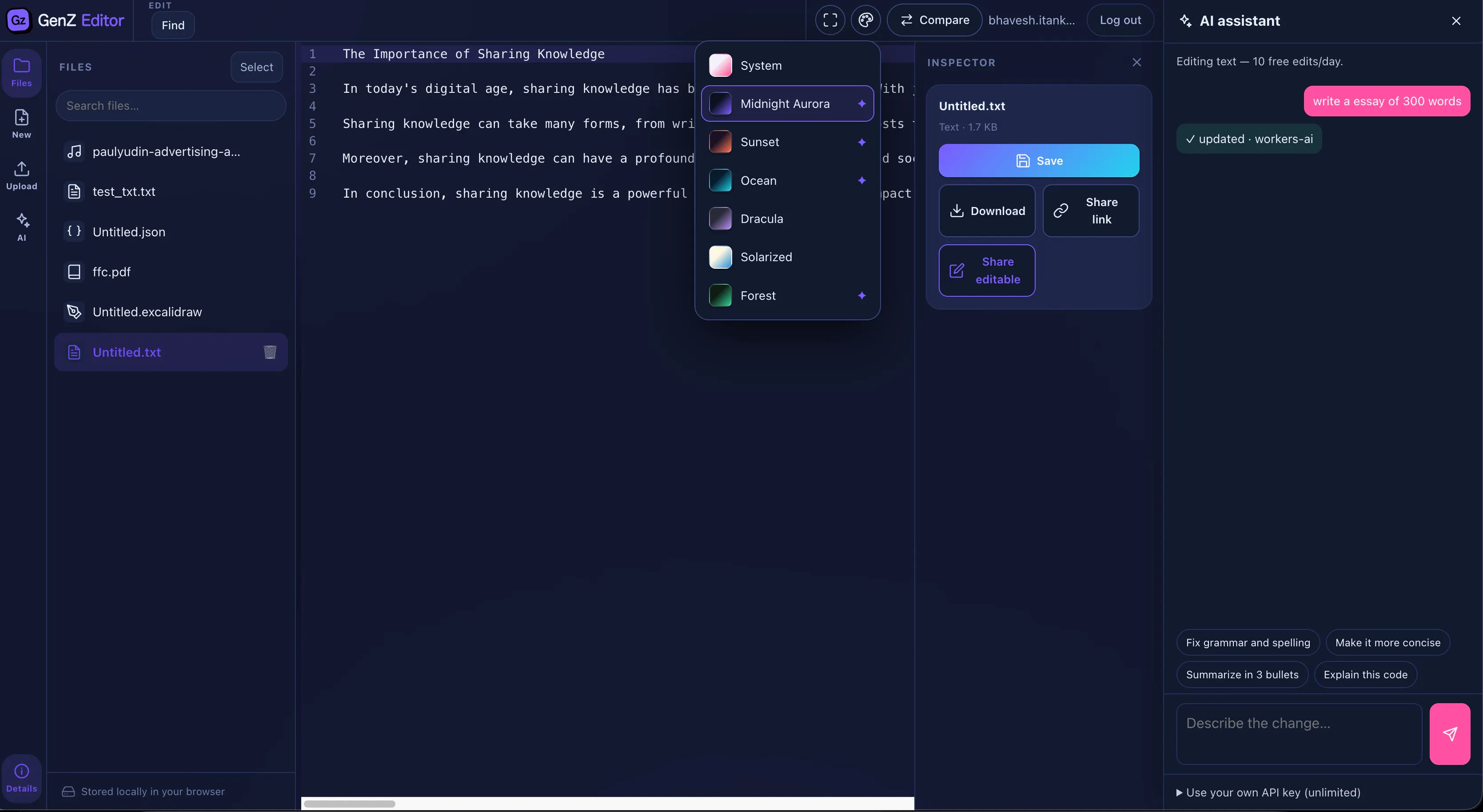 GenZ Editor gallery image