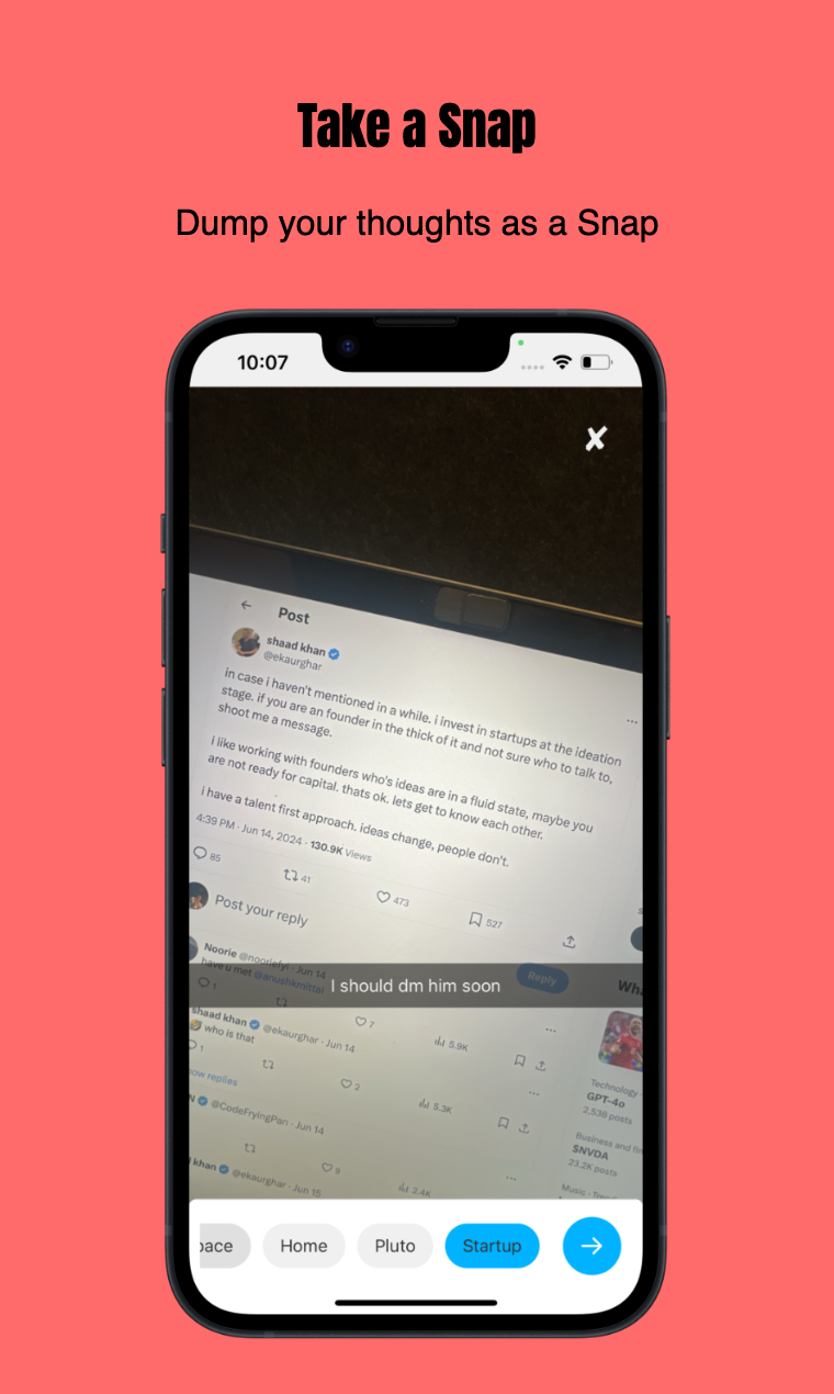 startuptile Time Machine-The Snapchat of notes