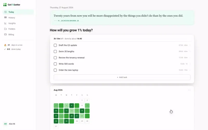 Get1%better screenshot 1 (video preview)