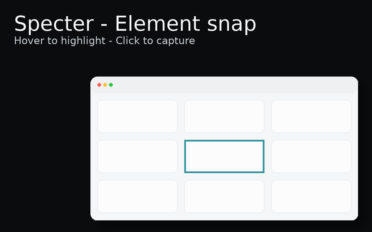 Specter - Snap clean UI screenshots gallery image