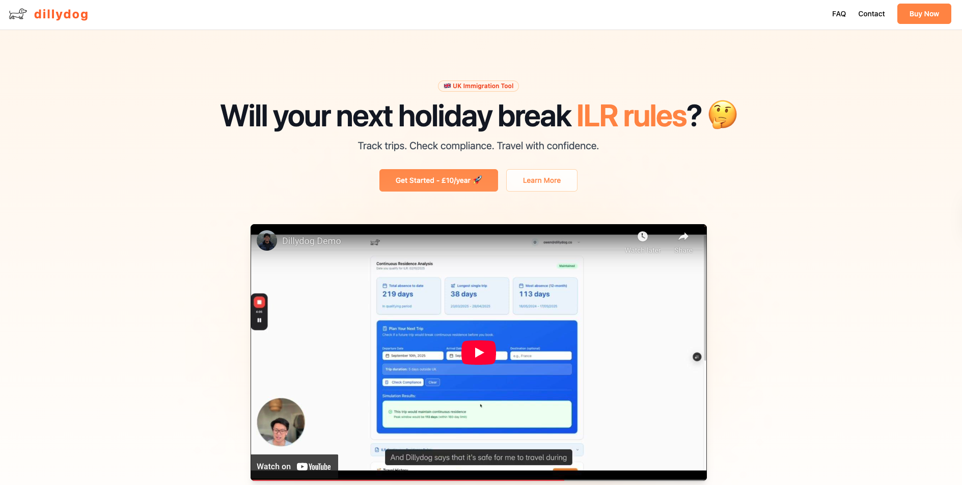 Dillydog - ILR Calculator |Отслеживайте ваши отсутствия в Великобритании медиа 2