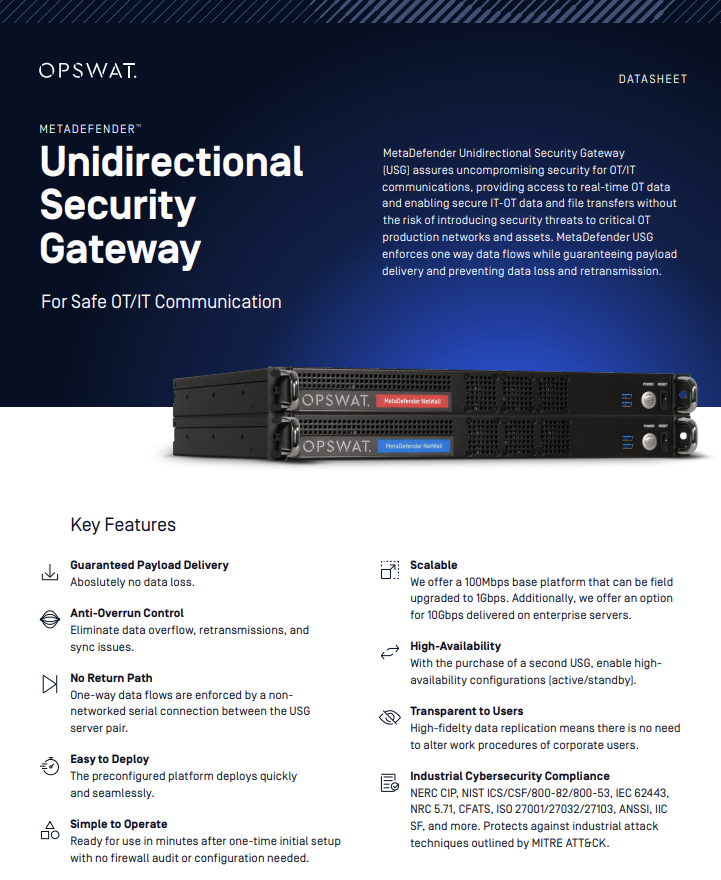 MetaDefender NetWall - Main product screenshot demonstrating key features and user interface