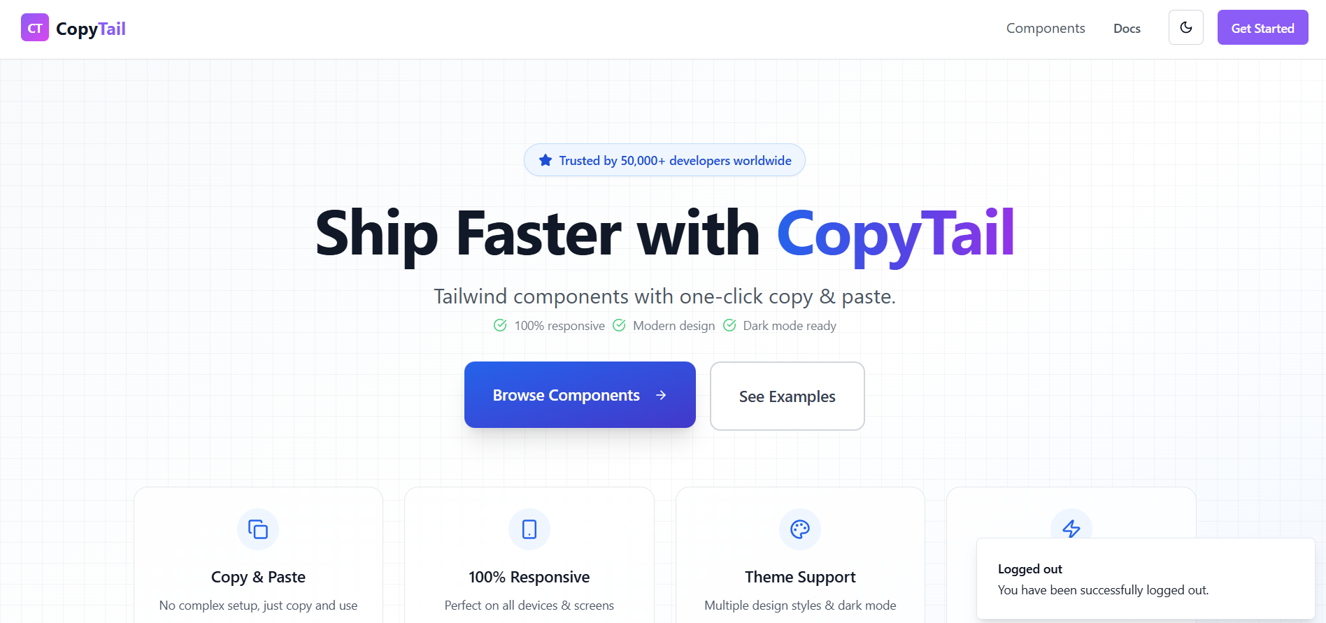 แผ่นสำเนา - คัดลอกและรวมส่วนประกอบ CSS Tailwind ได้อย่างง่ายดาย media 1