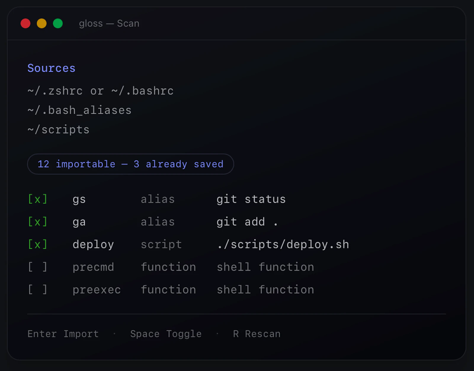 Gloss screenshot 2