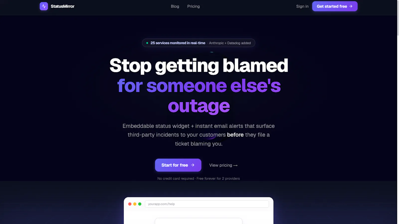 StatusMirror screenshot 2