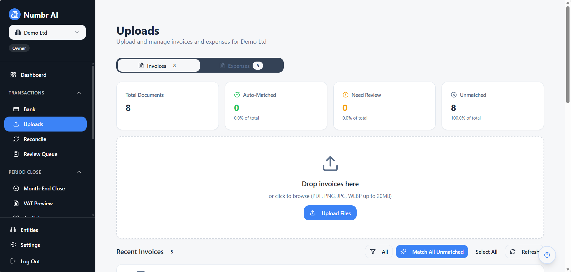 Numbr AI - Screenshot 3 showing product features and functionality