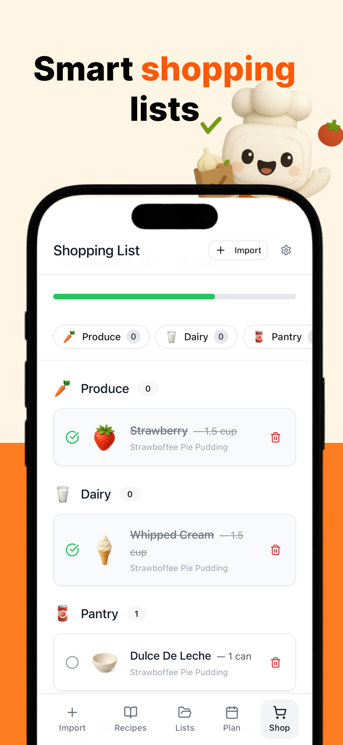 Média Cook Ai: Organisateur de recettes - Transformez des photos et des vidéos en recettes avec planification des repas 7