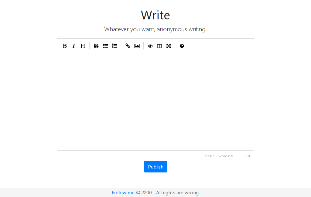 Retiring: Write Anonymously gallery image
