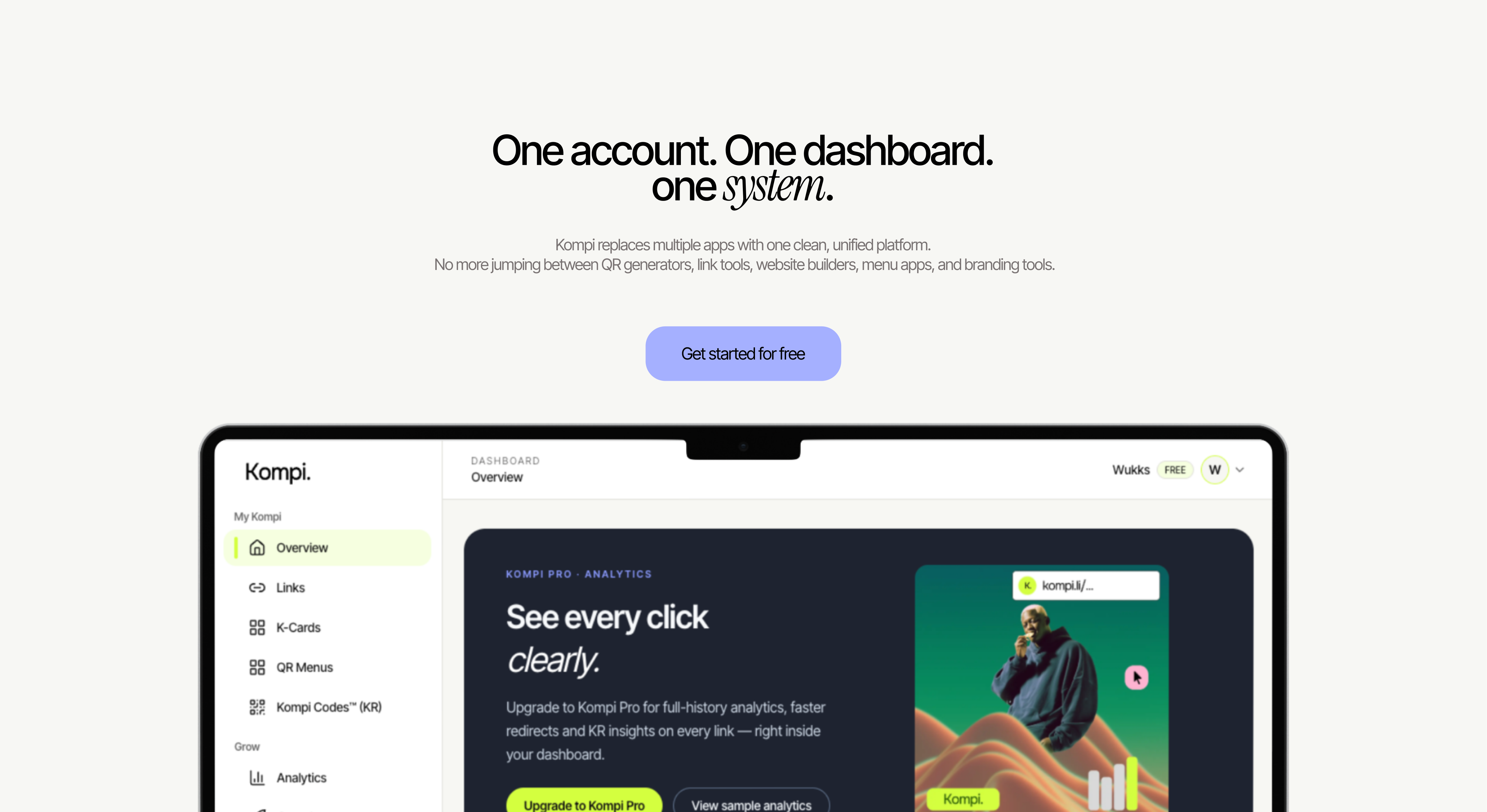 Kompi - Screenshot 2 showing product features and functionality