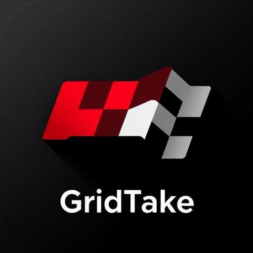 GridTake - Product Hunt launch logo and brand identity
