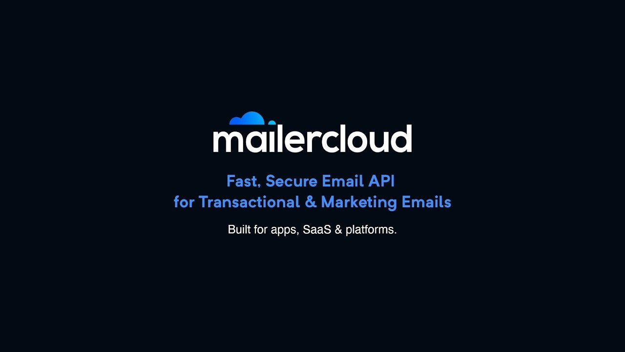 Mailercloud 電子郵件 API 平台展示圖片