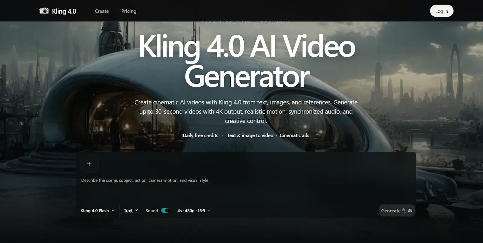 Kling 4.0 AI Video Generator screenshot 1