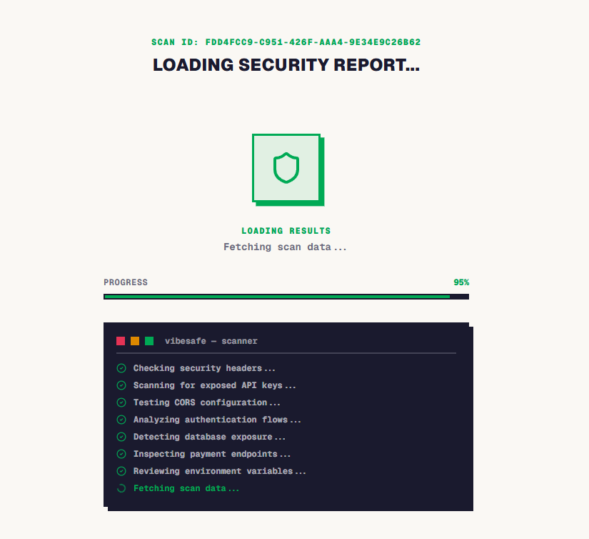 Vibesafe - Screenshot 2 showing product features and functionality