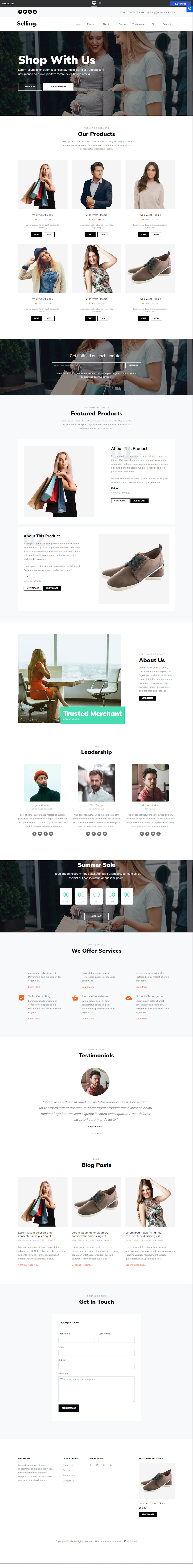 Free Ecommerce Website Templates