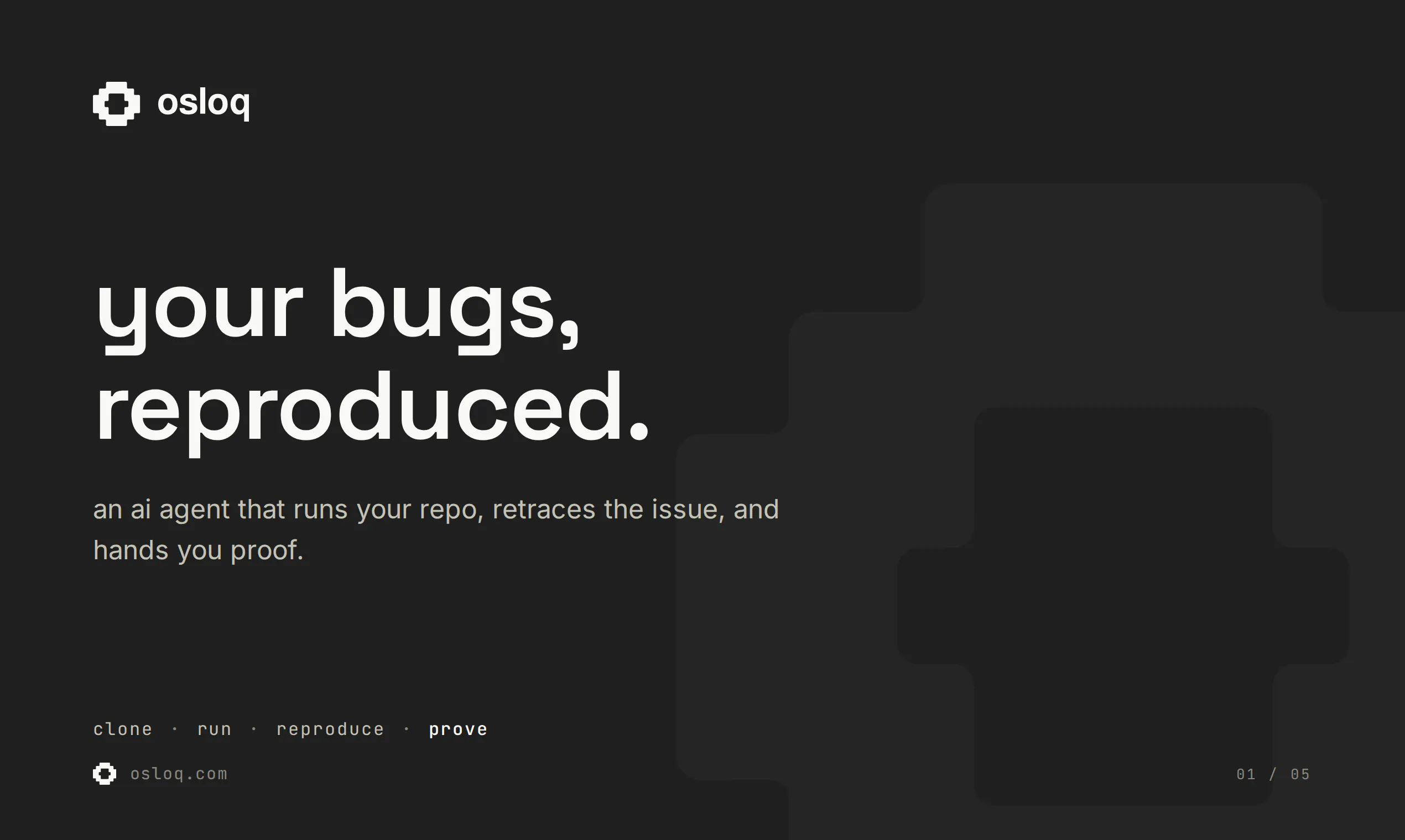 startuptile Osloq-An AI agent that reproduces GitHub issues for you