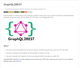 GraphQL2REST gallery image