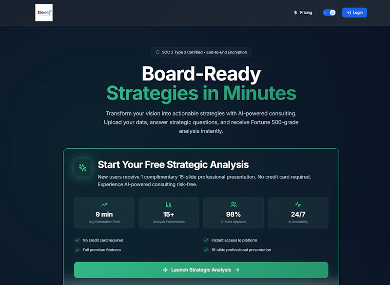 ShivHit.ai — AI Consulting Platform screenshot 3