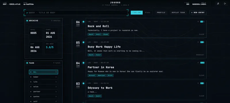 Journs screenshot 2