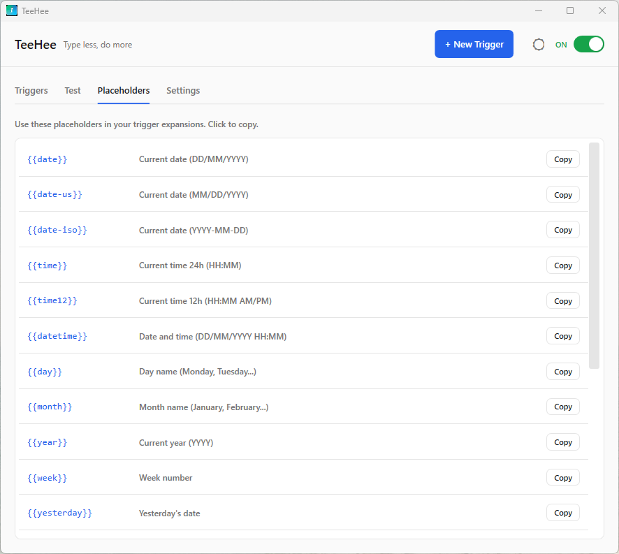 TeeHee - Screenshot 2 showing product features and functionality