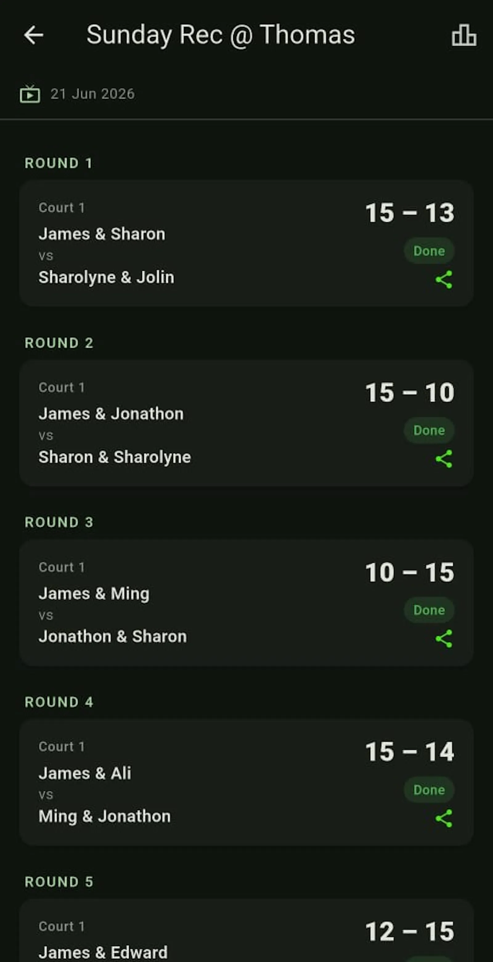 Picklelog: Pickleball Tracker screenshot 4