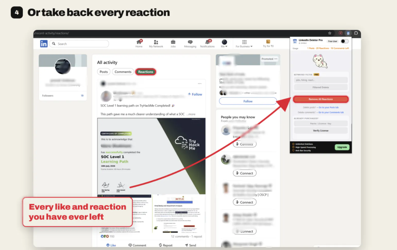 LinkedIn Post Deleter & Unliker Pro gallery image
