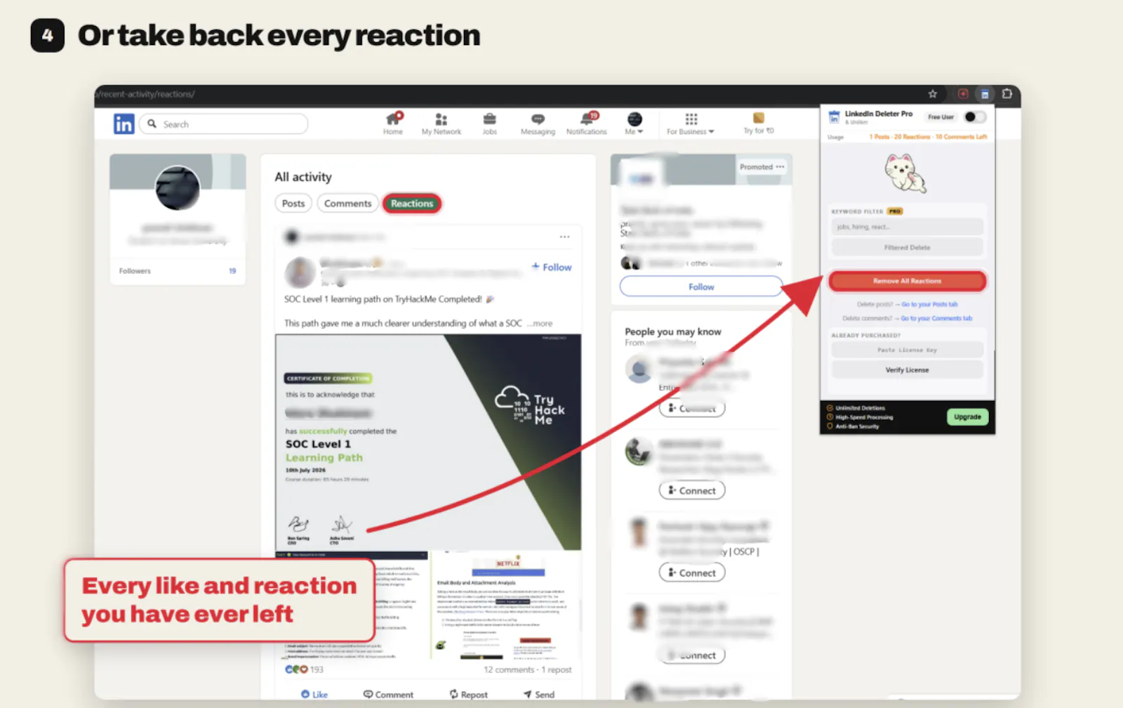 LinkedIn Post Deleter & Unliker Pro screenshot 4