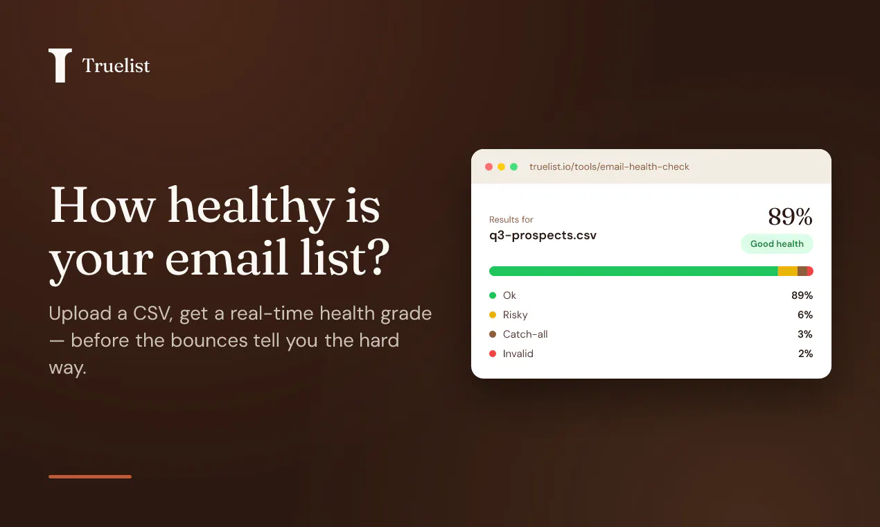 Email Health Check by Truelist