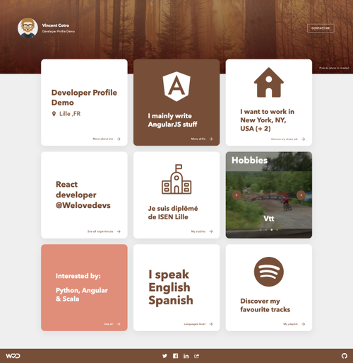 React Ultimate Resume gallery image