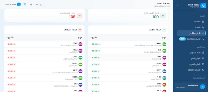 InvestTrack — متابعة المحافظ الاستثمارية screenshot 10