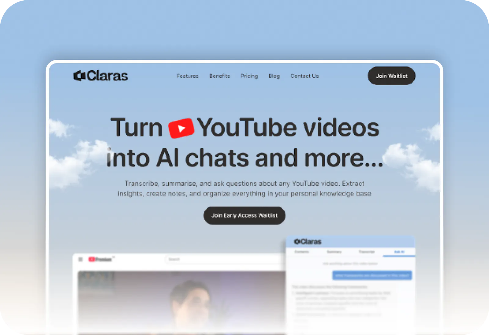 Claras screenshot 1